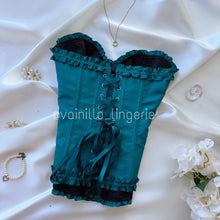 Cargar imagen en el visor de la galería, Corset Princesa Azul Marino Jazmín