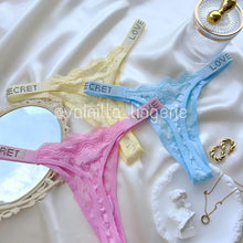 Cargar imagen en el visor de la galería, Tripack tangas pastel amarillo, azul y rosado