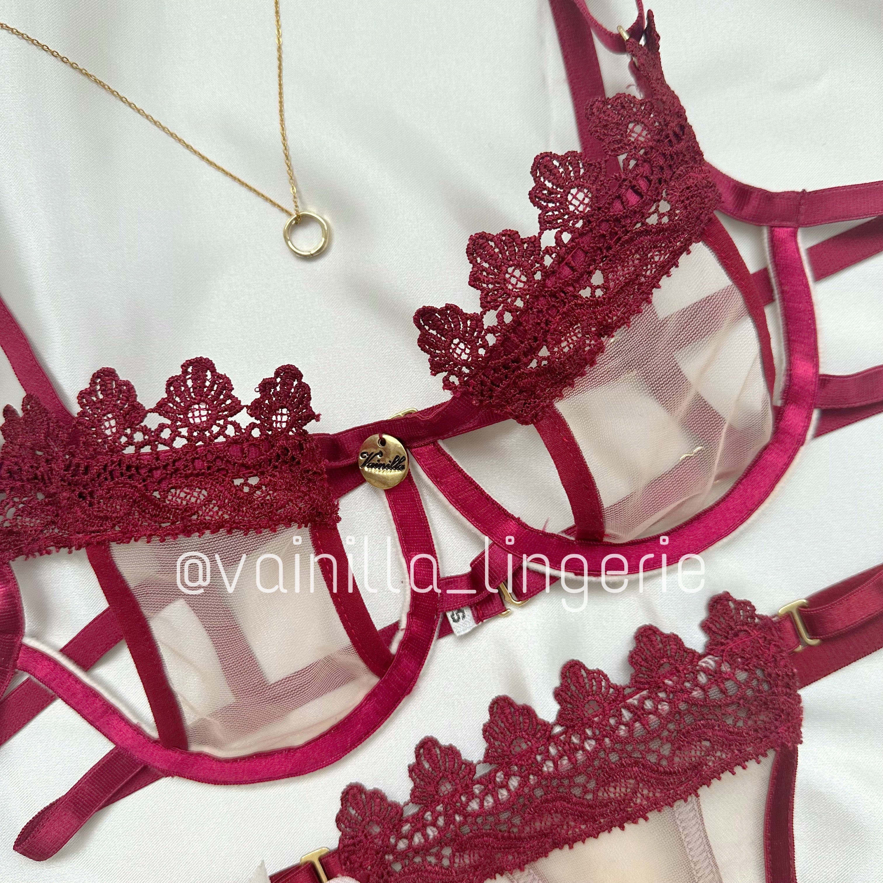 Set Aplique Vinotinto
