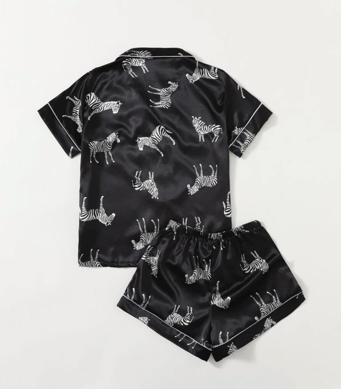 Pijama Satin Zebra dos piezas