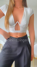 Cargar imagen en el visor de la galería, Croptop Dakota Blanco
