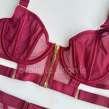 Cargar imagen en el visor de la galería, Set Velvet Vinotinto
