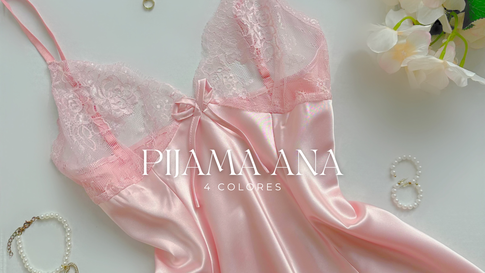Pijama Ana Rosado Satín