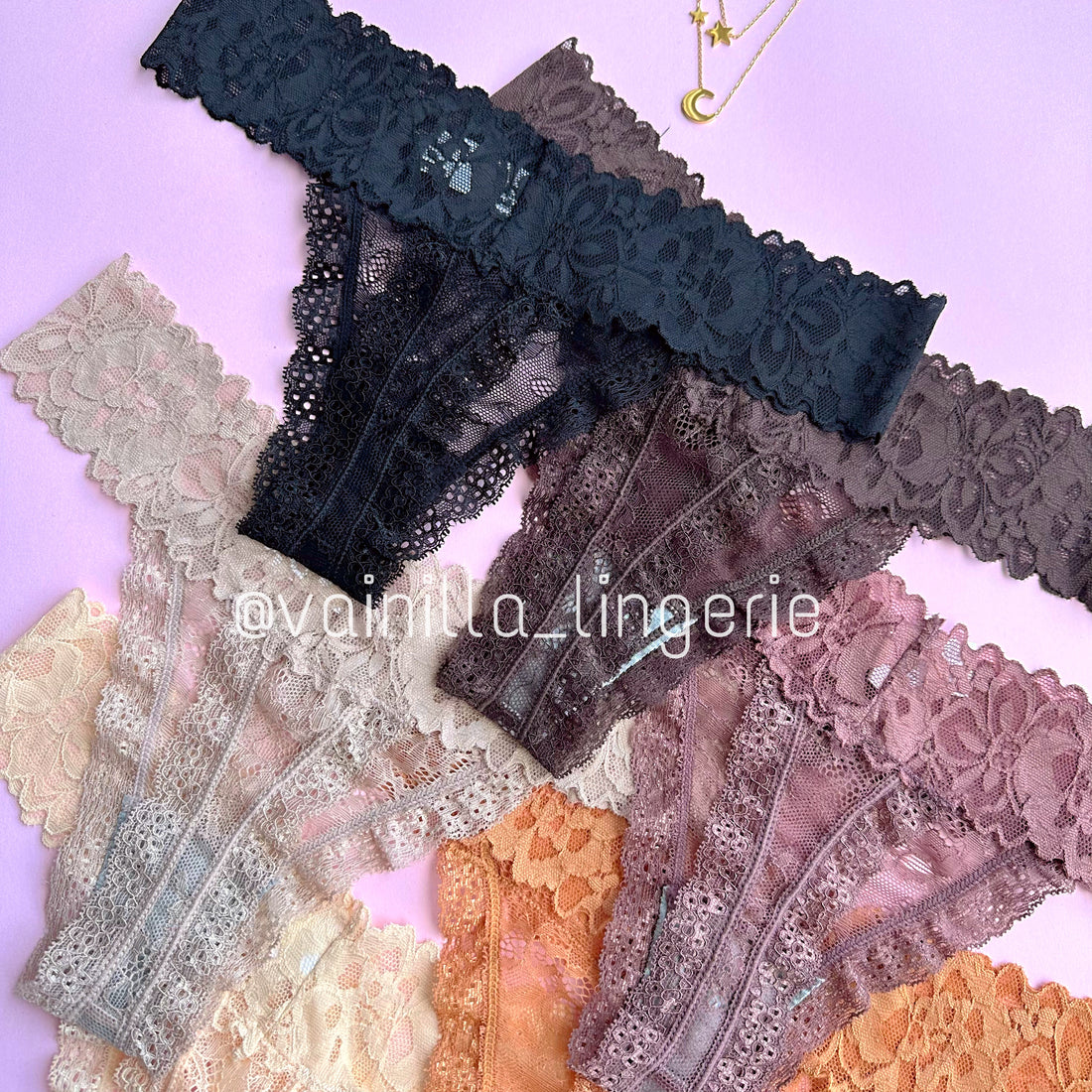 Pack x 7 Tangas en Encaje