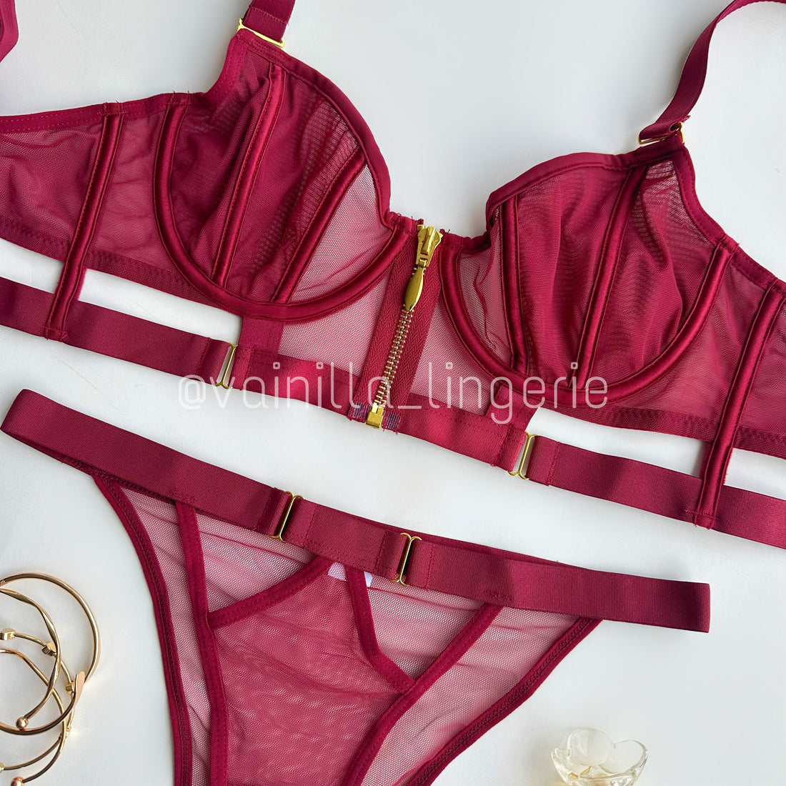 Set Velvet Vinotinto