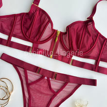 Cargar imagen en el visor de la galería, Set Velvet Vinotinto
