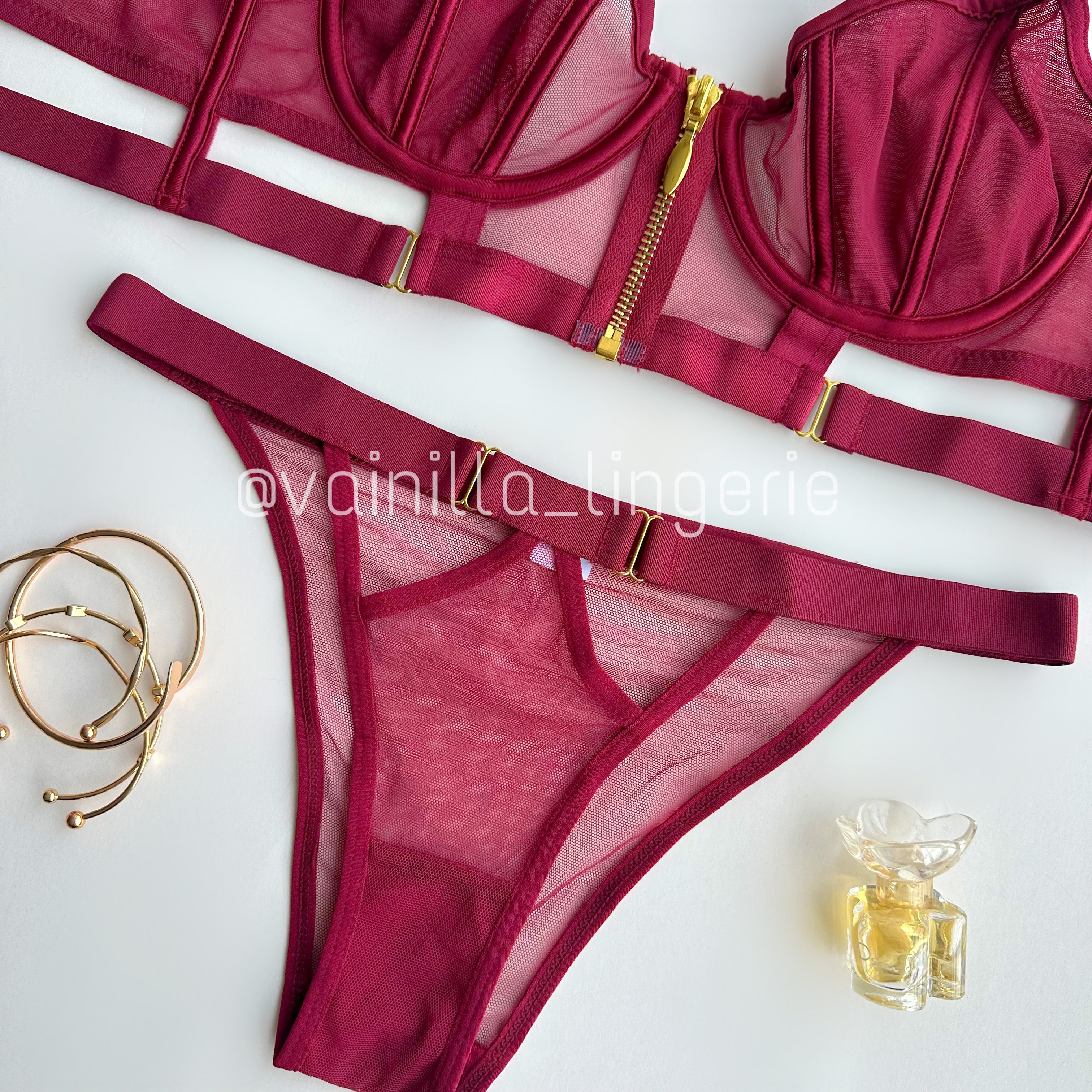 Set Velvet Vinotinto