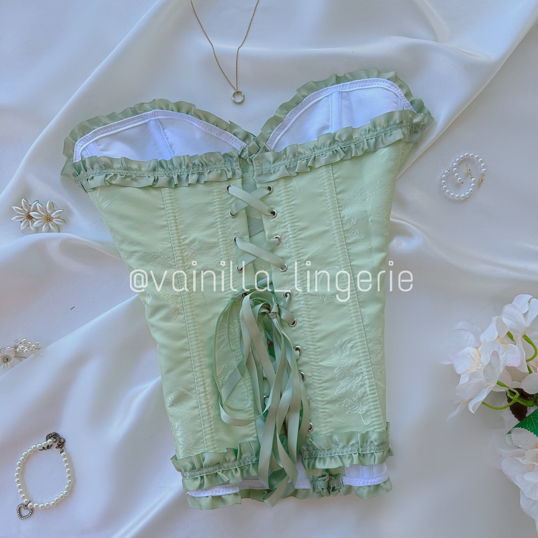 Corset Princesa Verde Claro Tiana