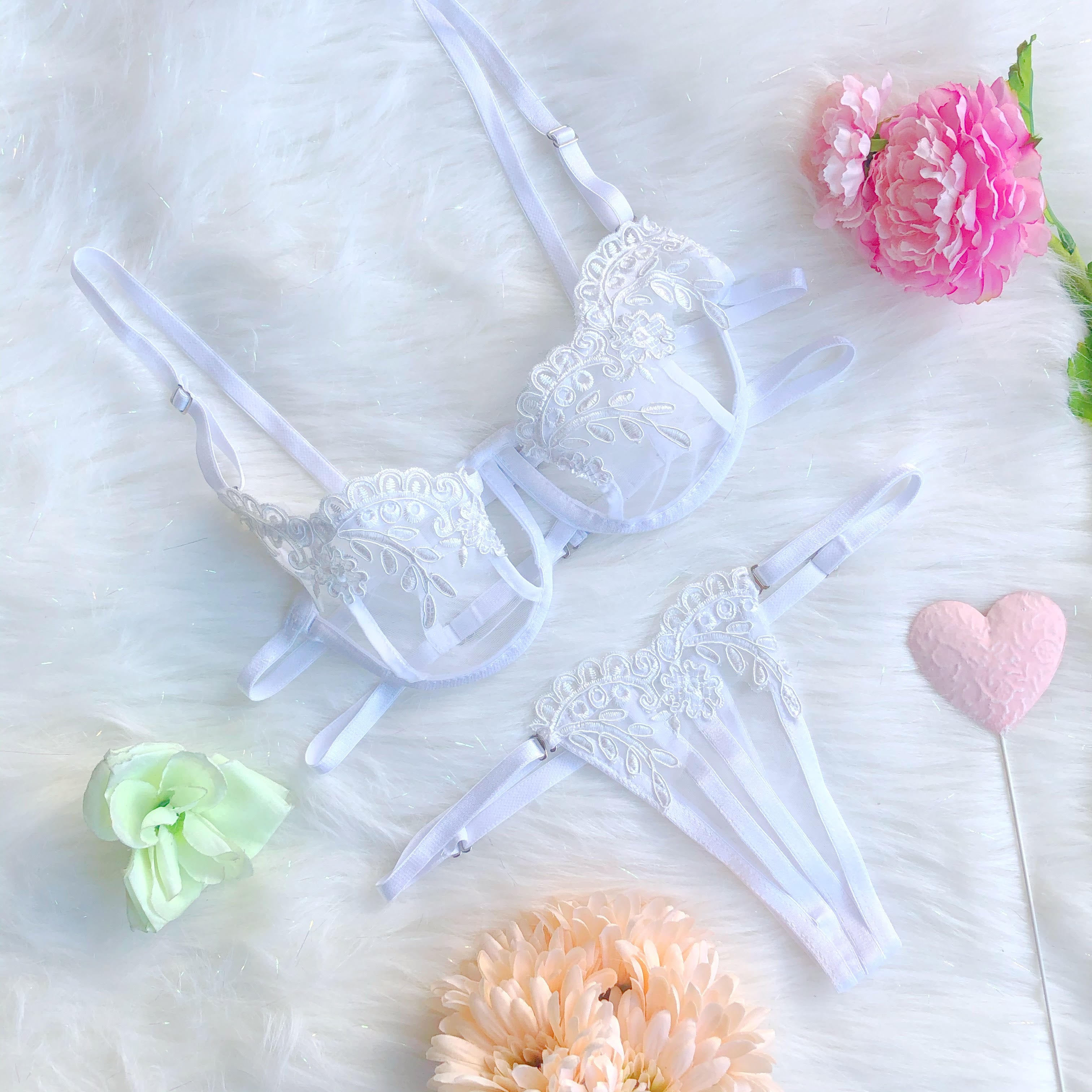 Set Aplique Blanco