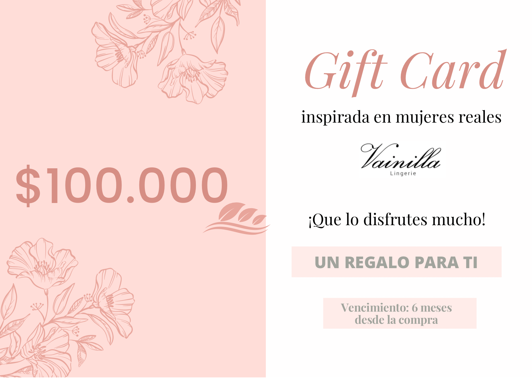 Tarjeta de Regalo $100.000
