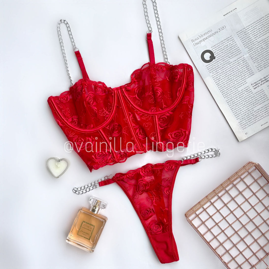 Victoria Rojo con cadena