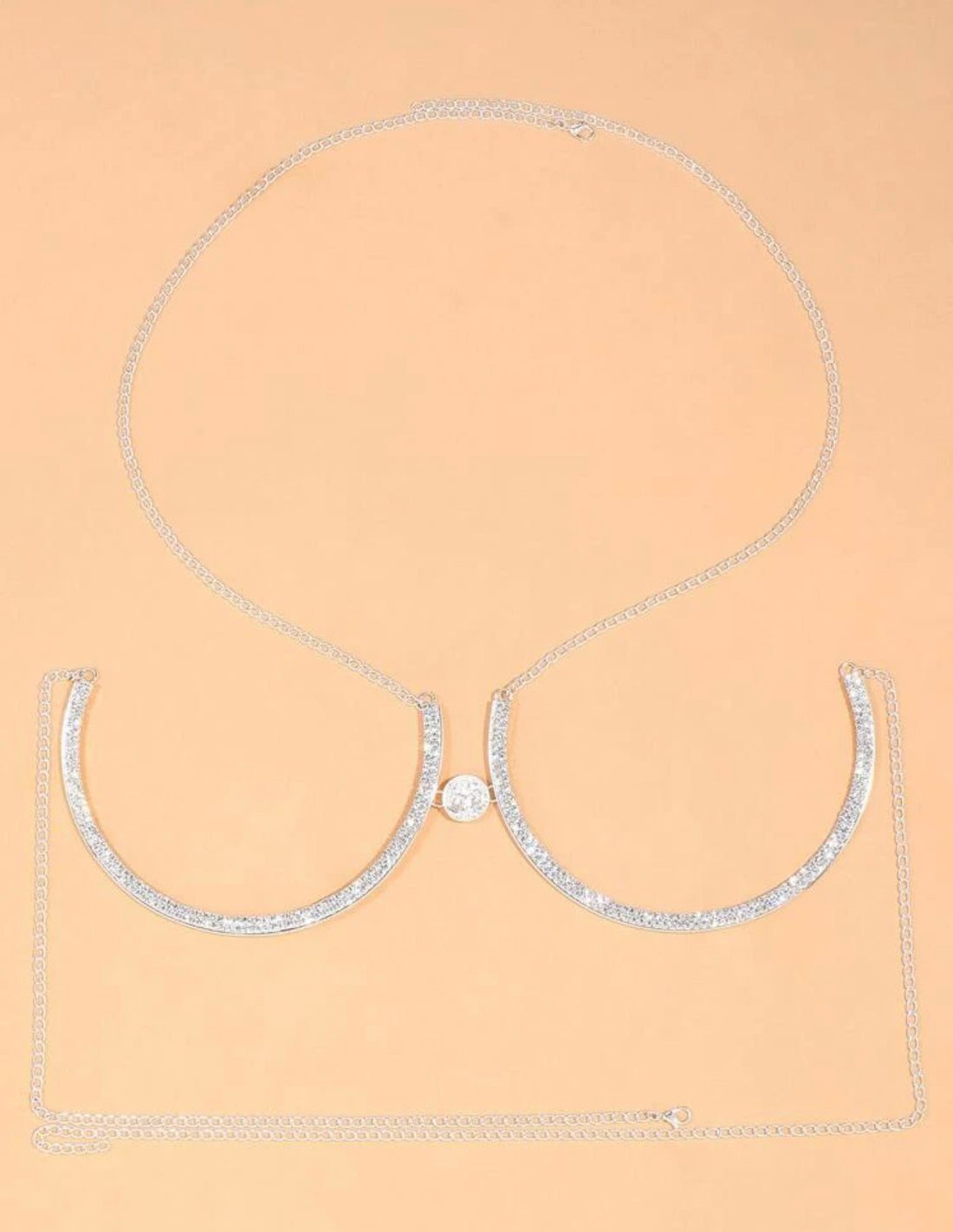 Bra brillante con perlita Centro