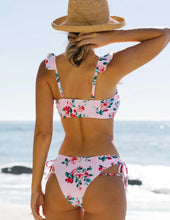 Load image in gallery viewer,Bikini rosado floral 2 piezas
